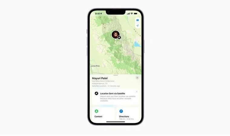 恩平苹果14维修分享iPhone14系列中 FindMy功能通过卫星分享位置方法教程 